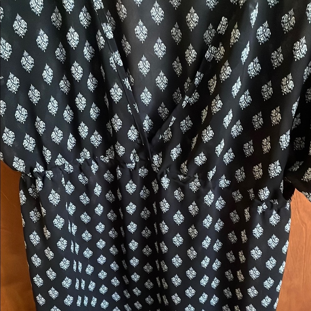Apt. 9 Black and White Swim Coverup - Picture 3 of 6
